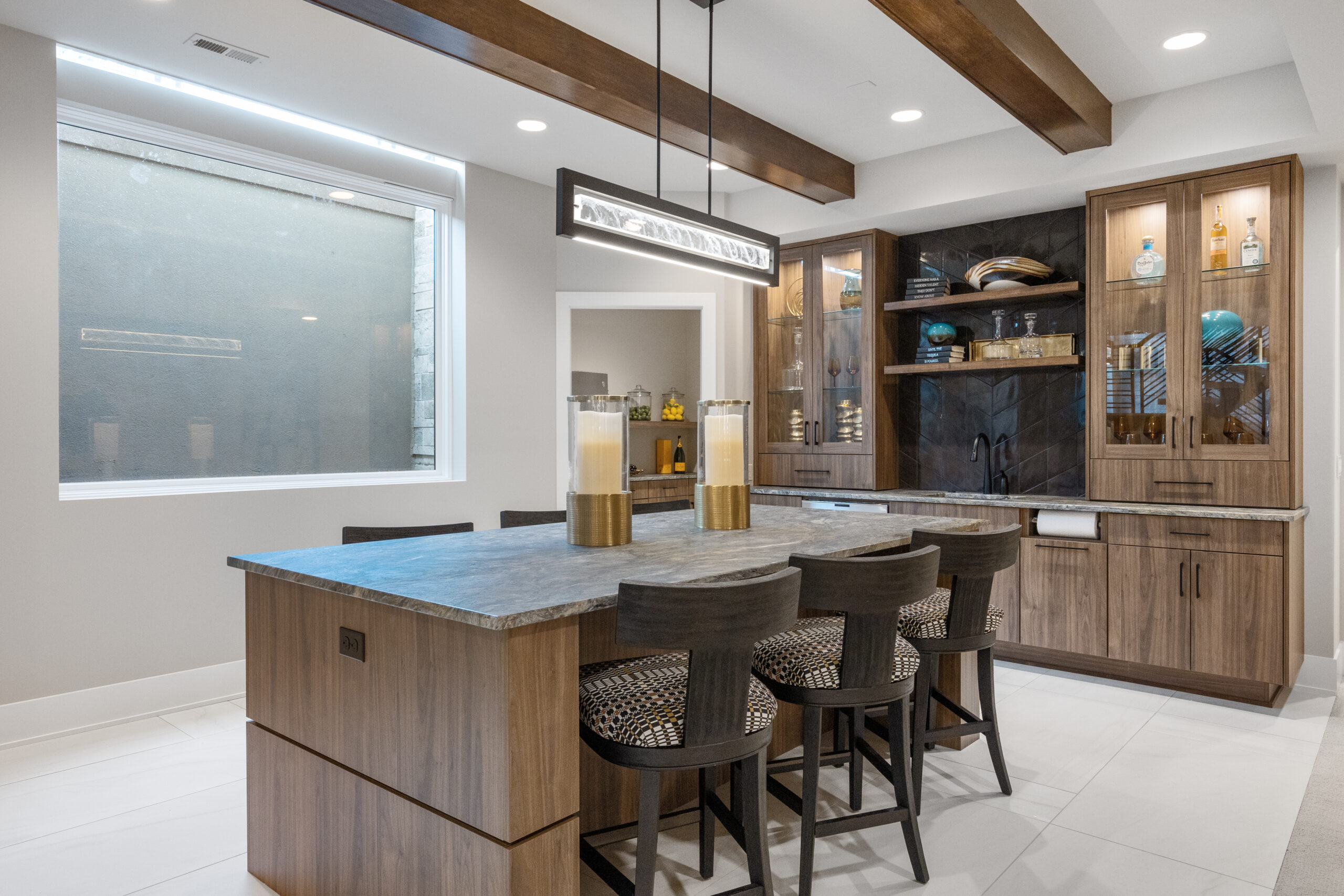 Custom kitchen cabinetry detail by Fox Custom Cabinets