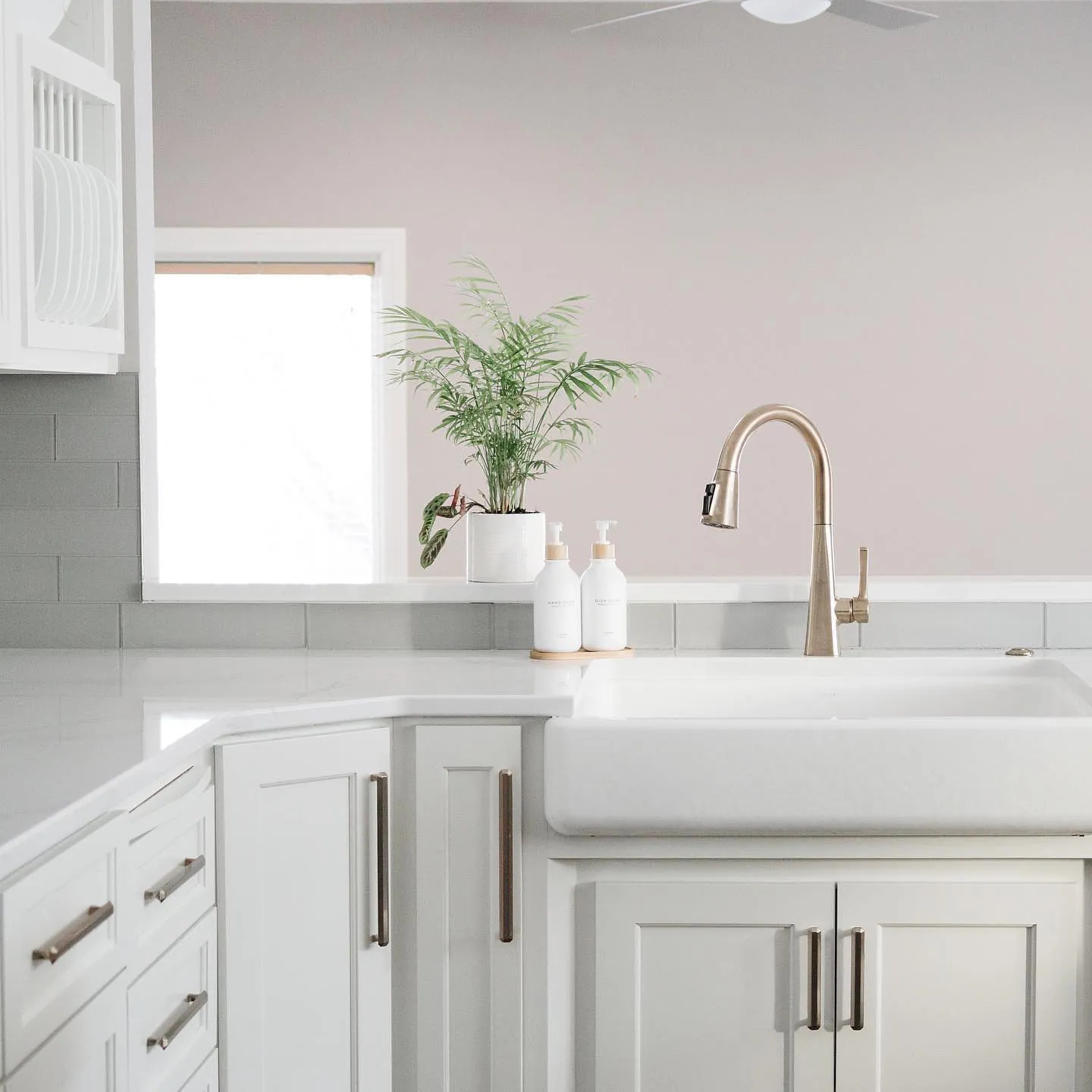 Bright white custom shaker kitchen by Fox Custom Cabinets